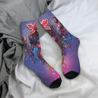 Socks Stranger Things Neon Demogorgon