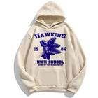 Beige sweater Stranger Things Hawkins High School 1984 Home of the Demogorgon