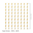 Paper straws Stranger Things (set of 10)