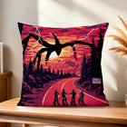 Cushion cover Stranger Things bikes in the red forest