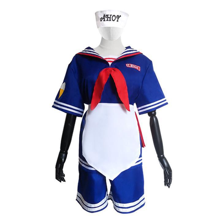 Scoops Ahoy uniform Stranger Things for girls, front view