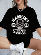 Women's T-shirt Stranger Things Hawkins Strange School 1983