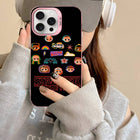Matte iPhone case Stranger Things party stickers