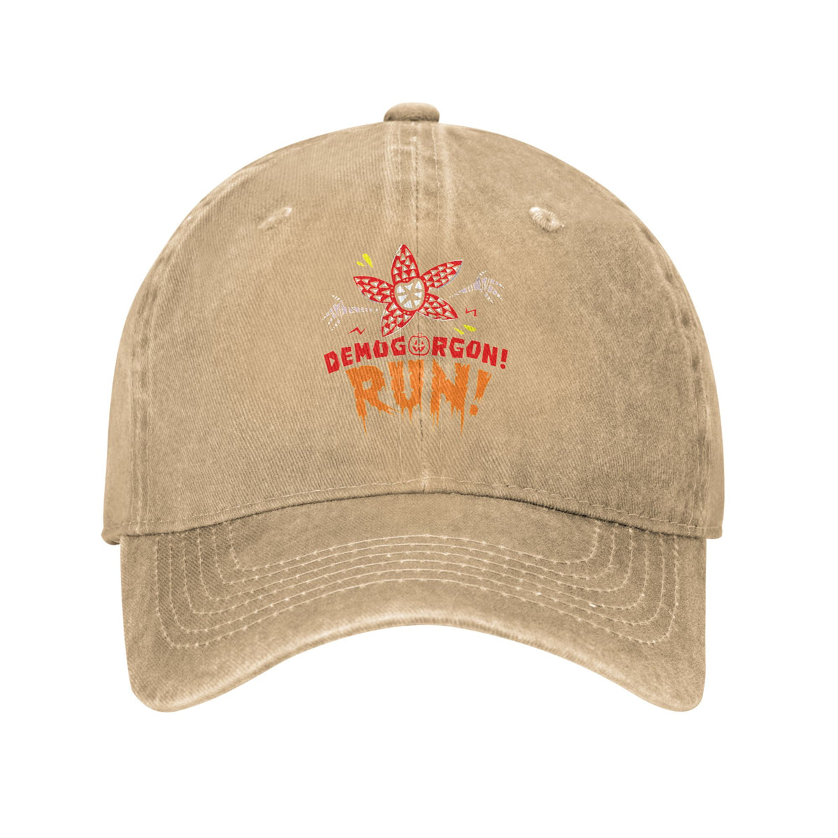 Casquette délavée Stranger Things Demogorgon Run – coloris Kaki