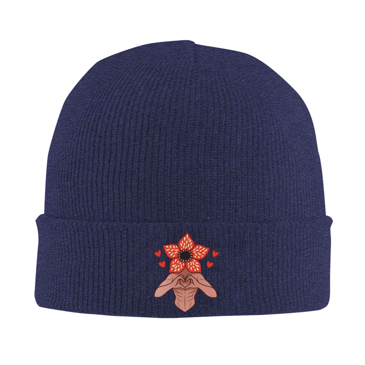 Bonnet Stranger Things Demogorgon brodé – coloris Bleu marine