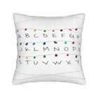 Cushion cover Stranger Things white alphabet lights