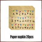 Napkins Stranger Things alphabet wall (set of 20)