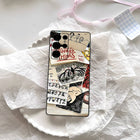 Matte Samsung case Stranger Things sketch of the Upside Down