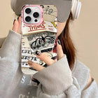 Matte iPhone case Stranger Things sketch of the Upside Down