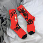Socks Stranger Things the party in red comic style