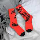 Socks Stranger Things red stripe