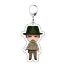 Chibi keychain Stranger Things Jim Hopper hat