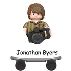 Buildable mini figure Stranger Things Jonathan Byers on a skateboard