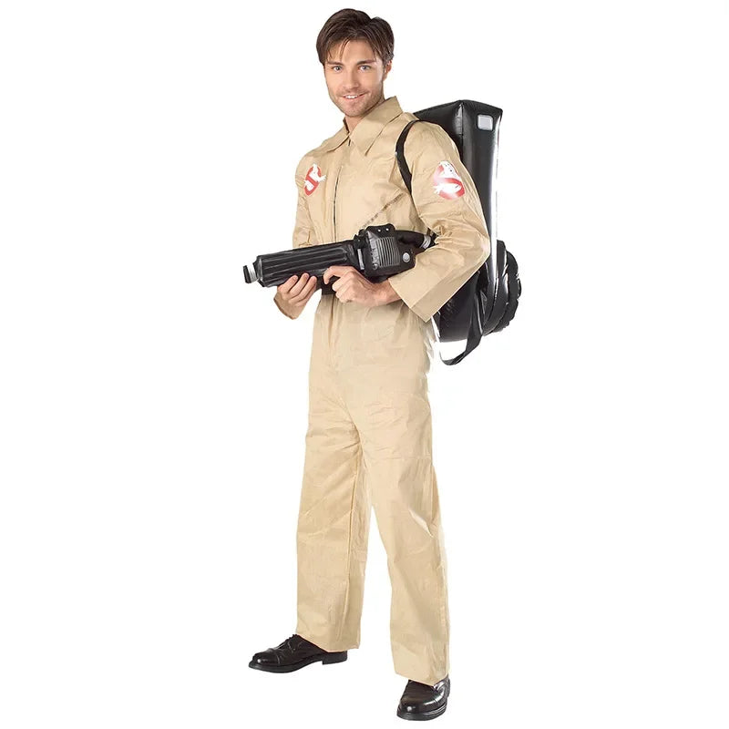 Stranger Things season 2 Ghostbusters costume for adults with proton pack backpack
