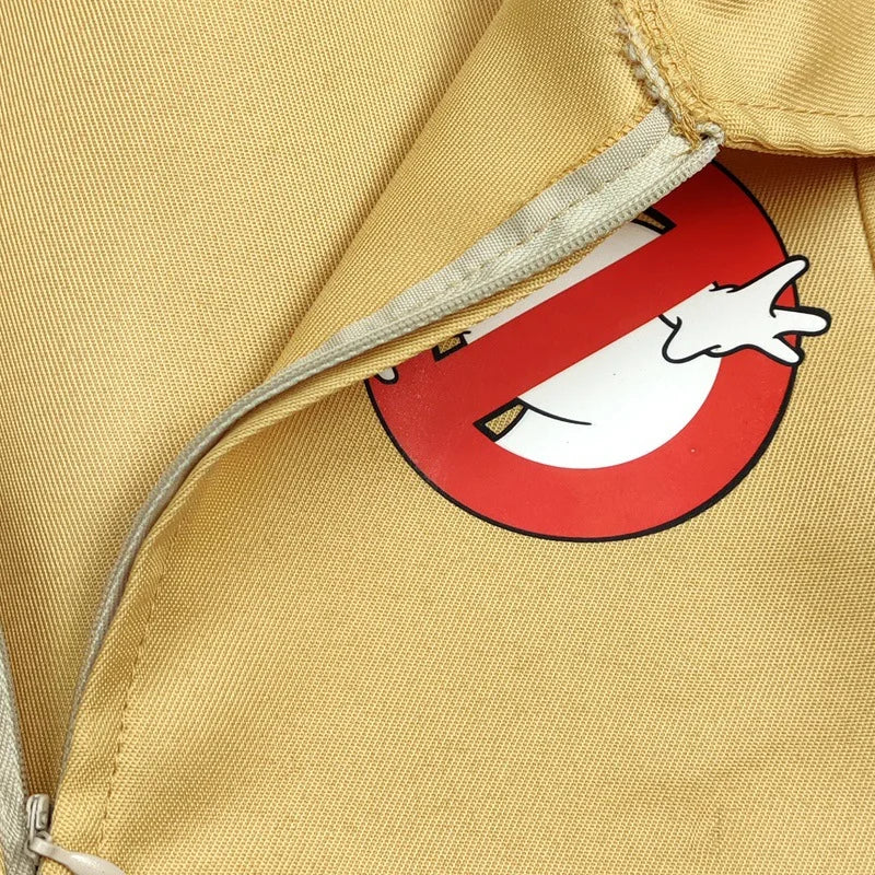 No-ghost patch on the Stranger Things Ghostbusters jumpsuit