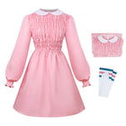 Pink dress Stranger Things Eleven with socks