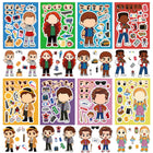 Stickers Stranger Things Max and Vecna faces to assemble (8 sheets)
