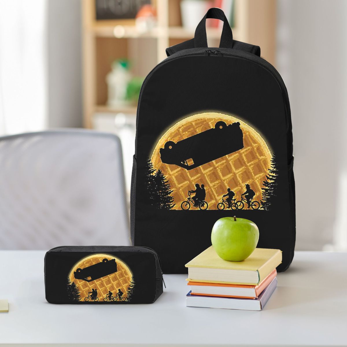 Sac à dos Stranger Things la lune aux gaufres (3 pièces) – visuel 2