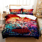 Stranger Things Bedding Set Collage of All the Characters