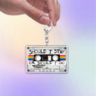 Keychain Stranger Things Should I Stay cassette