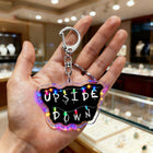 Keychain Stranger Things Holographic Upside Down