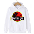 Kids' sweater Stranger Things Hawkins Lab white