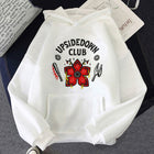 White Stranger Things hoodie Upside Down Club