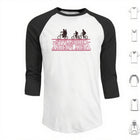 Men's 3/4-sleeve baseball T-shirt Stranger Things Very Merry Christmas upside down