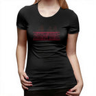 Women's T-shirt Stranger Things Very Merry Christmas upside down