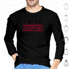 Men's long-sleeve T-shirt Stranger Things Very Merry Christmas upside down